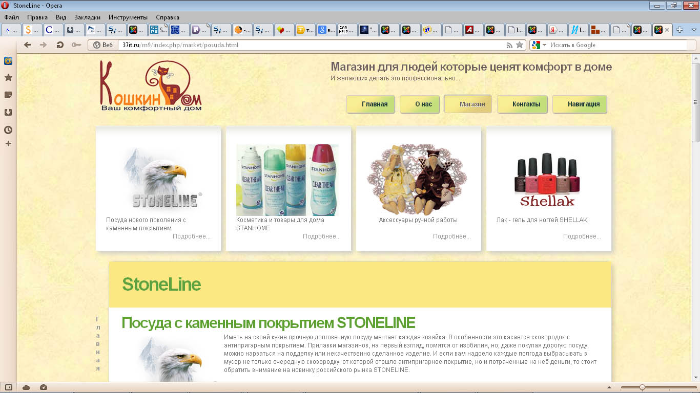 Скриншот сайта созданного на 37it.ru
